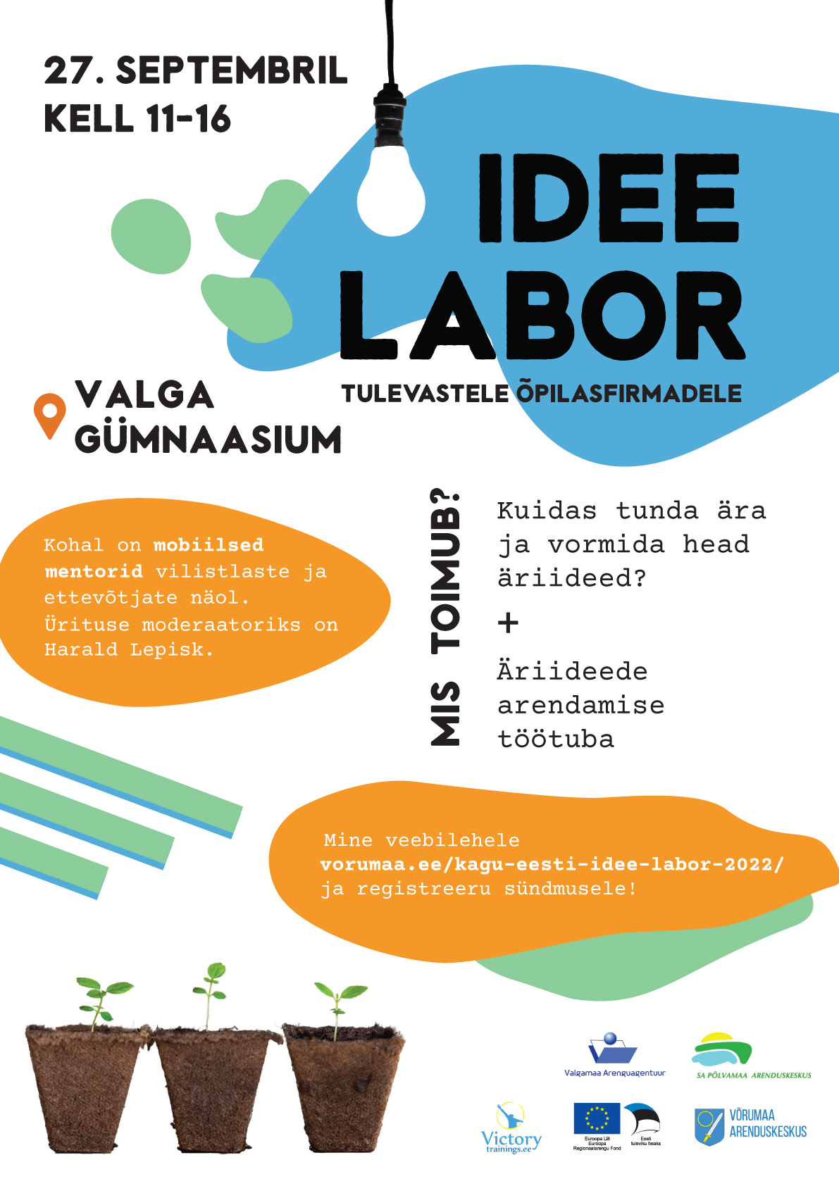 Kagu-Eesti Idee Labor toob kokku Valga G&uuml;mnaasiumisse 140 noort &auml;riideede arendajat!<br>&nbsp;
