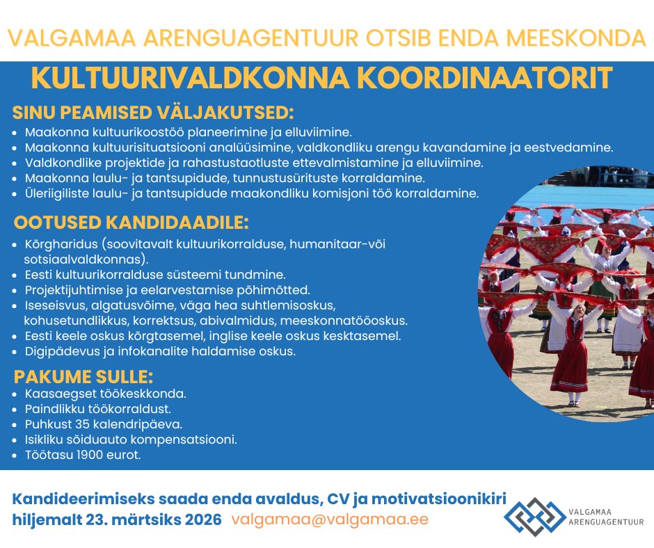 <strong>OTSIME OMA MEESKONDA KULTUURIVALDKONNA KOORDINAATORIT</strong>